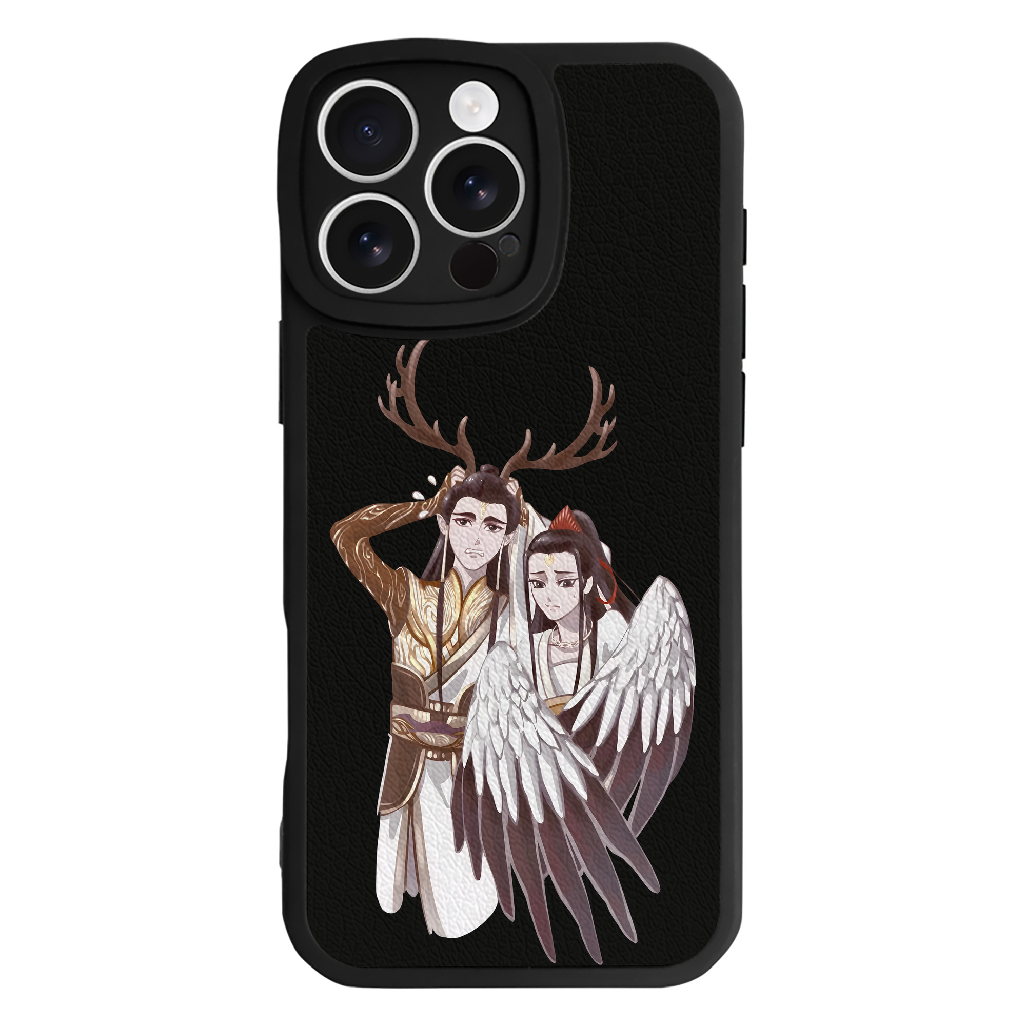 （画像用） Ne Zha 2 ナタ 魔童の大暴れ 【iPhone 16シリーズ対応】シリコンスマホケース（レザー調） 材質：シリコン